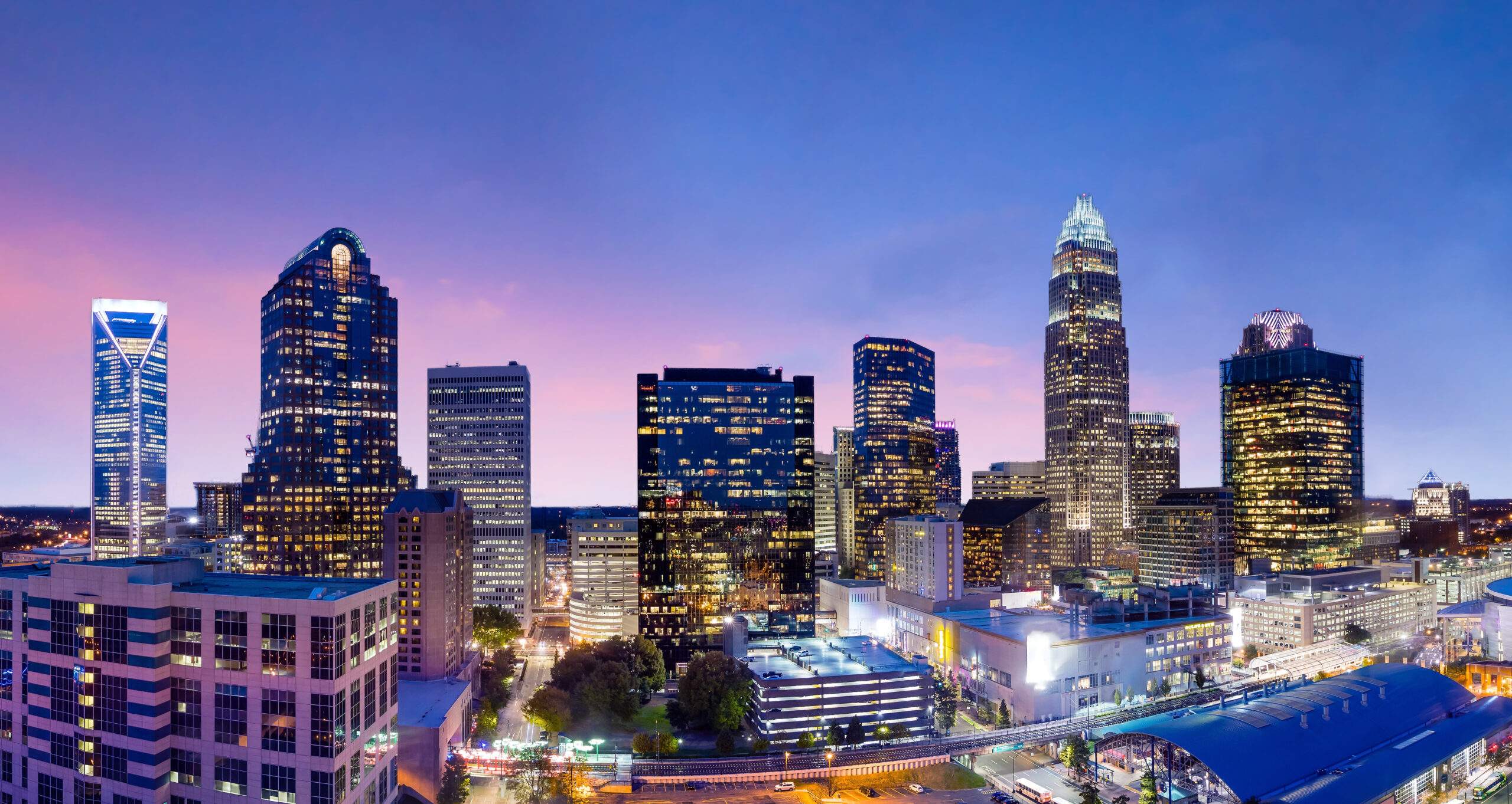 skyline of downtown charlotte